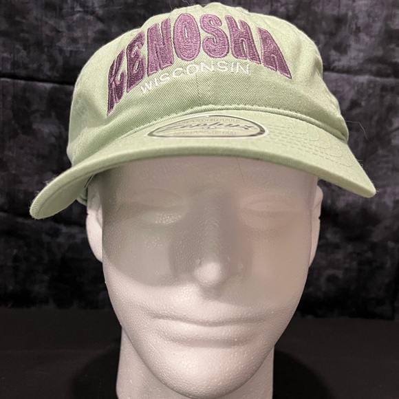 Kenosha Wisconsin Green & Purple Baseball Hat w Buckleback NWT by Zephyr ZHat - Picture 1 of 9